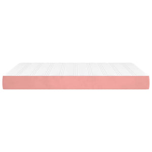 Στρώμα με Pocket Springs Μεσαίας Σκληρότητας Ροζ 140x210x20 εκ. Βελούδινο - Pakobazaar