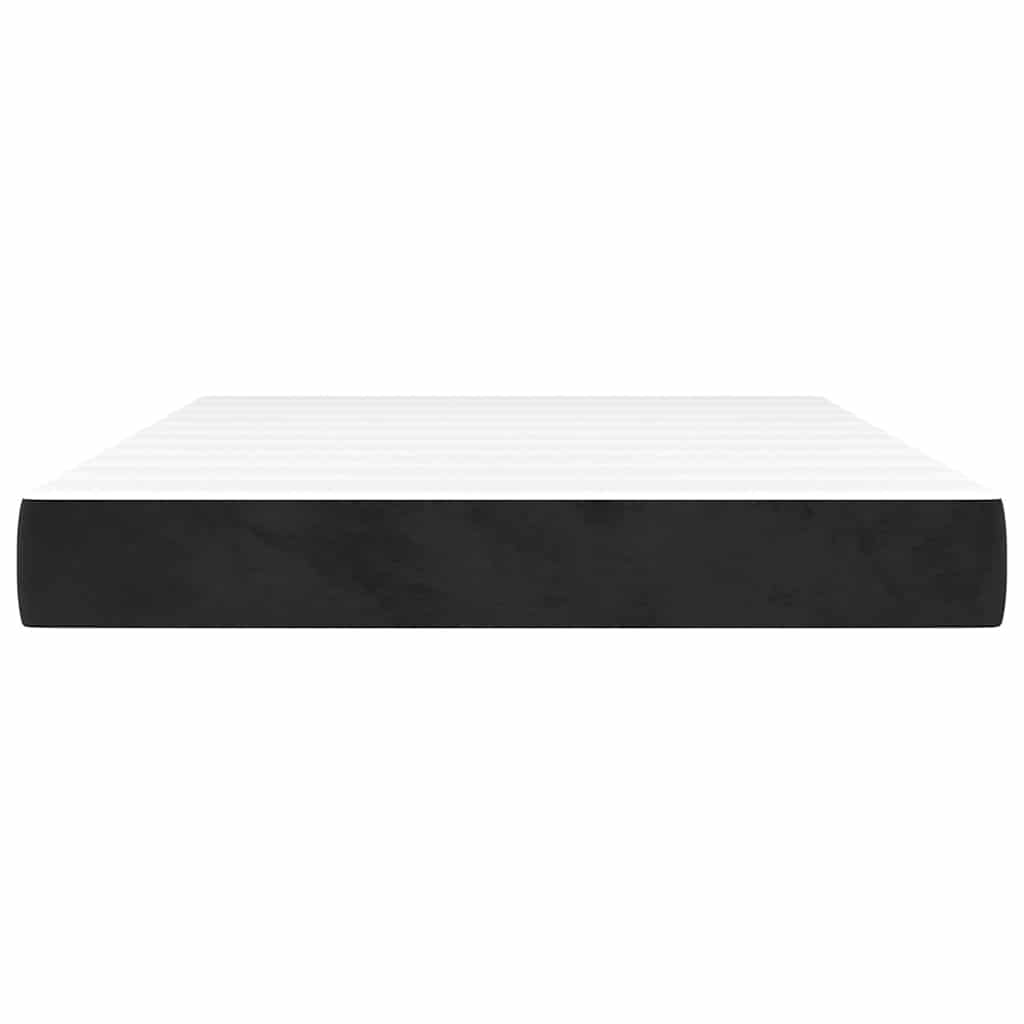 Στρώμα με Pocket Springs Μεσαίας Σκληρότητας Μαύρο 140x220x20 εκ. Βελούδινο - Pakobazaar