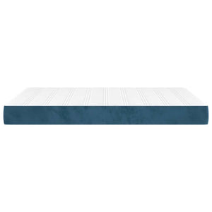 Στρώμα με Pocket Springs Μεσαίας Σκληρότητας Σκούρο Μπλε 140x220x20 εκ. Βελούδινο - Pakobazaar