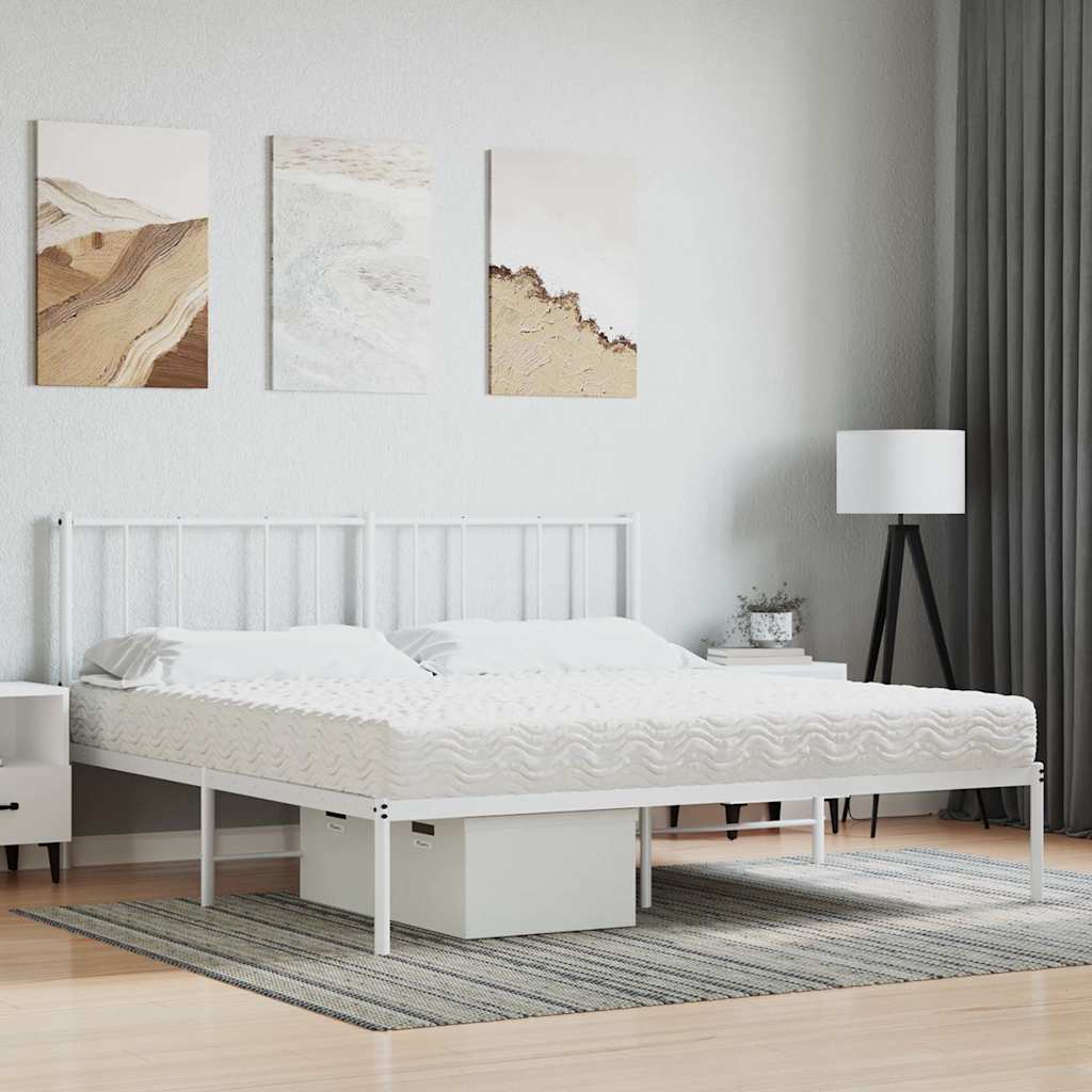 Στρώμα Αφρού Σκληρότητα H2 H3 Λευκό 180x220 εκ.