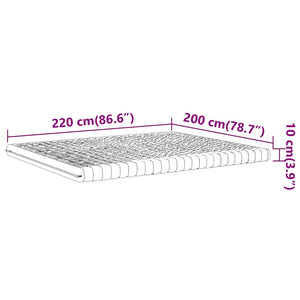 Στρώμα Αφρού 7 Ζωνών Σκληρότητα 20 ILD Λευκό 200x220 εκ. - Pakobazaar