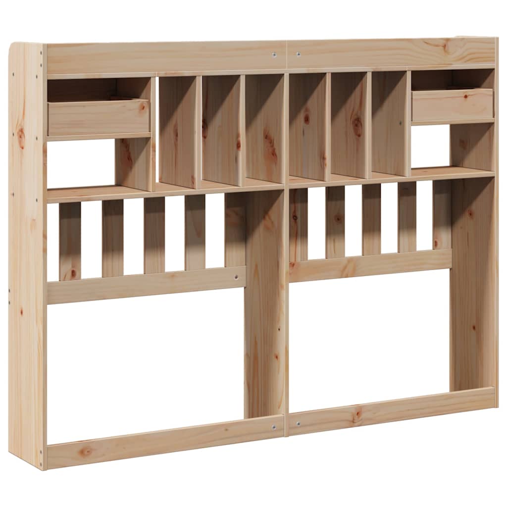 Κεφαλάρι με Αποθ. Χώρο 140 εκ. από Μασίφ Ξύλο Πεύκου