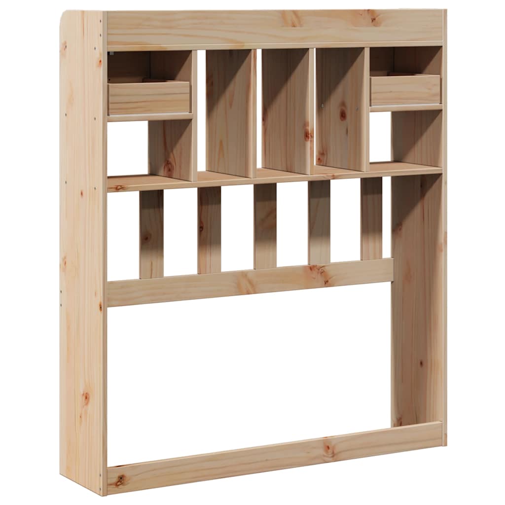 Κεφαλάρι με Αποθηκευτικό Χώρο από Μασίφ Ξύλο Πεύκου 90 εκ. - Pakobazaar