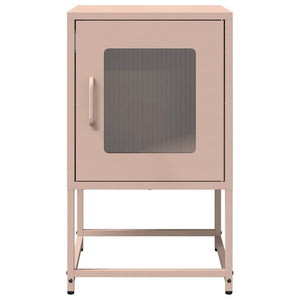 Κομοδίνο ροζ 36x39x60,5 cm από χάλυβα ψυχρής έλασης - Pakobazaar