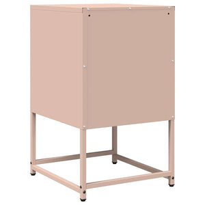 Κομοδίνο ροζ 36x39x60,5 cm από χάλυβα ψυχρής έλασης - Pakobazaar