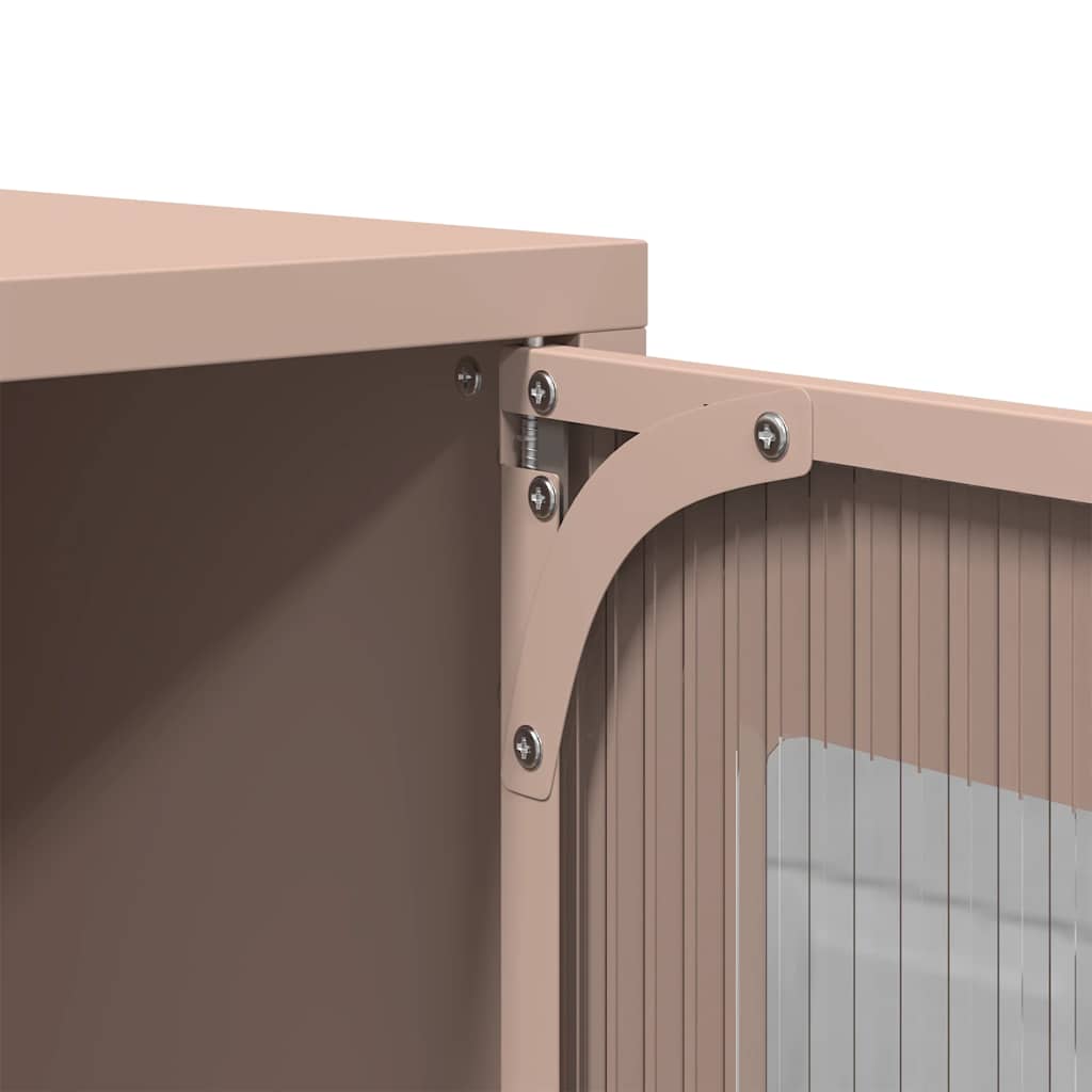 Κομοδίνο ροζ 36x39x60,5 cm από χάλυβα ψυχρής έλασης - Pakobazaar