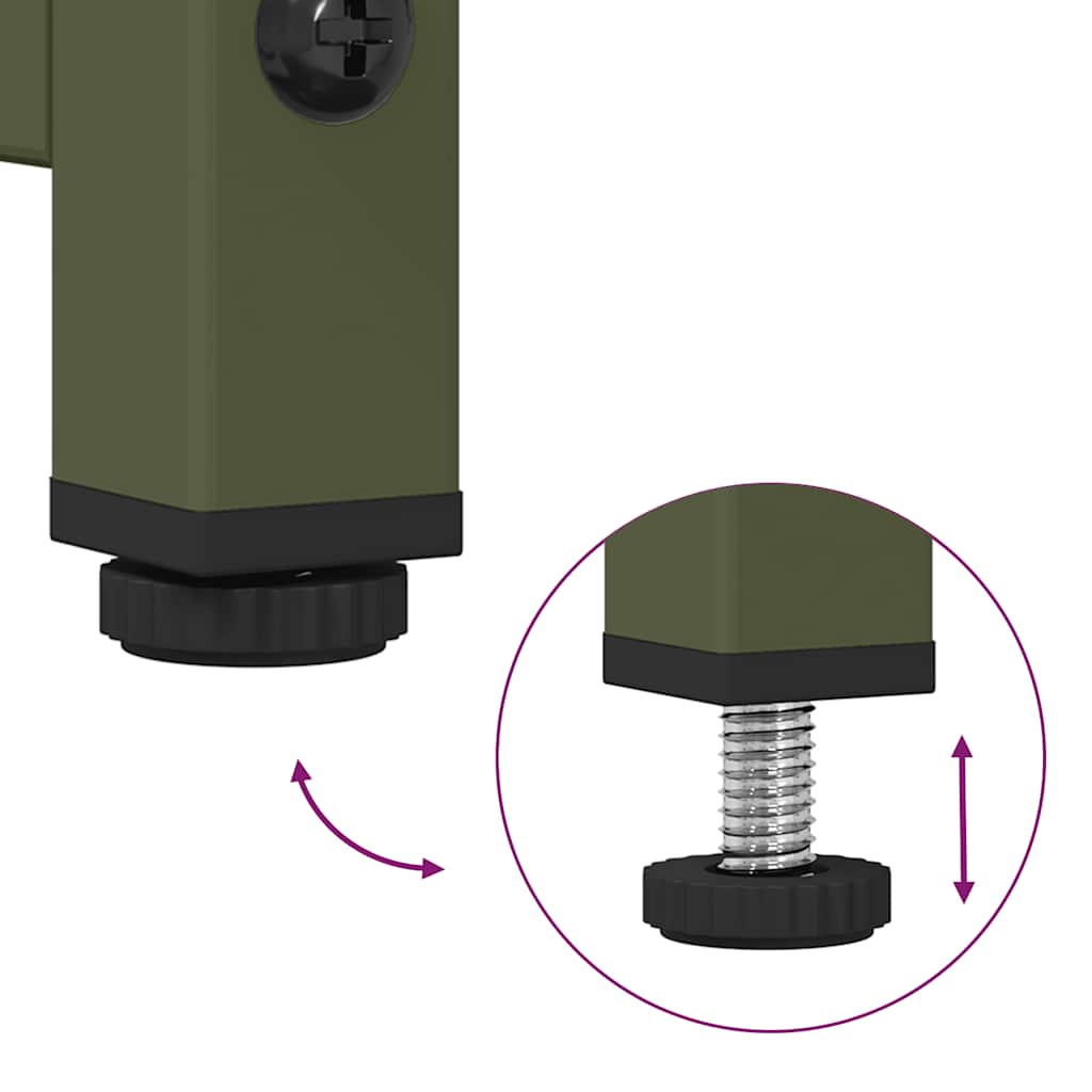 Κομοδίνο ντουλάπι Ελαιοπράσινο 36x39x60,5 cm - Pakobazaar