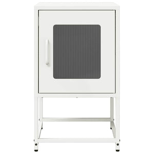 Κομοδίνο λευκό 36x39x60,5 cm από χάλυβα ψυχρής έλασης