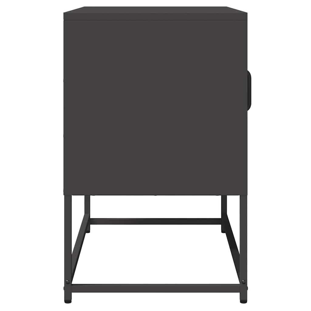 ντουλάπι τηλεόρασης  Μαύρο 68x39x60,5cm από χάλυβα ψυχρής έλασης - Pakobazaar