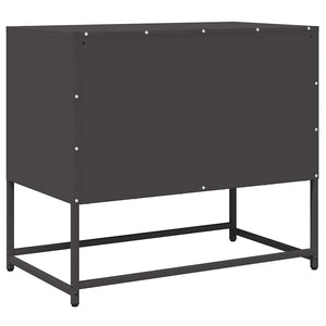 ντουλάπι τηλεόρασης  Μαύρο 68x39x60,5cm από χάλυβα ψυχρής έλασης - Pakobazaar