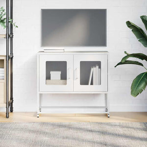 ντουλάπι τηλεόρασης  Λευκό 68x39x60,5cm από χάλυβα ψυχρής έλασης