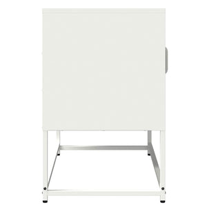 ντουλάπι τηλεόρασης  Λευκό 68x39x60,5cm από χάλυβα ψυχρής έλασης