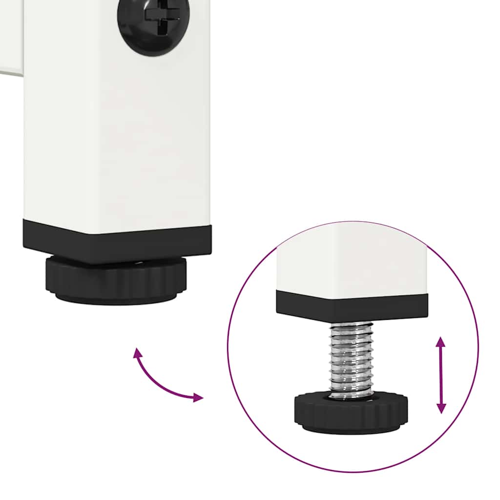 ντουλάπι τηλεόρασης  Λευκό 68x39x60,5cm από χάλυβα ψυχρής έλασης