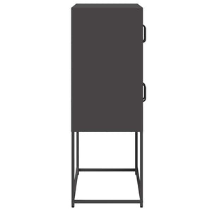 Highboard Μαύρο 68x39x107 cm Ατσάλι