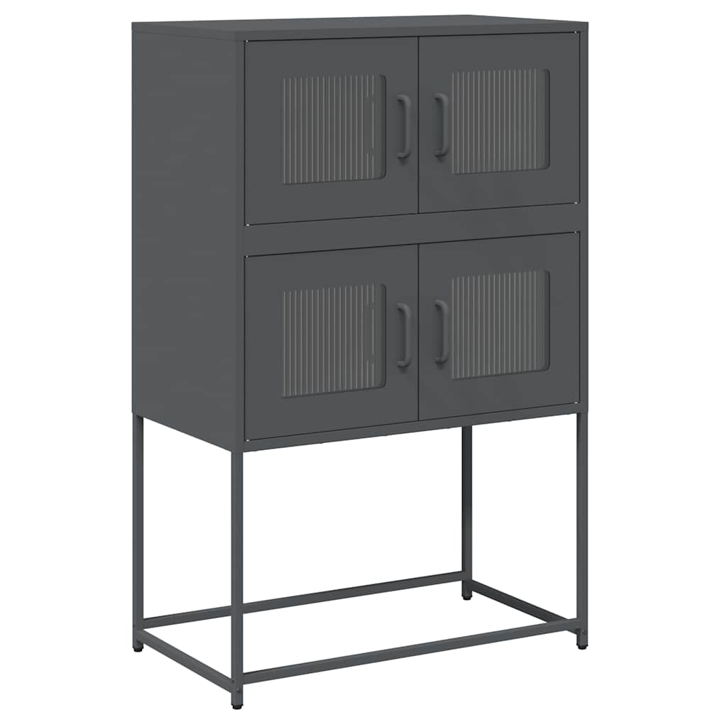 Highboard Ανθρακί 68x39x107 cm Χάλυβας - Pakobazaar
