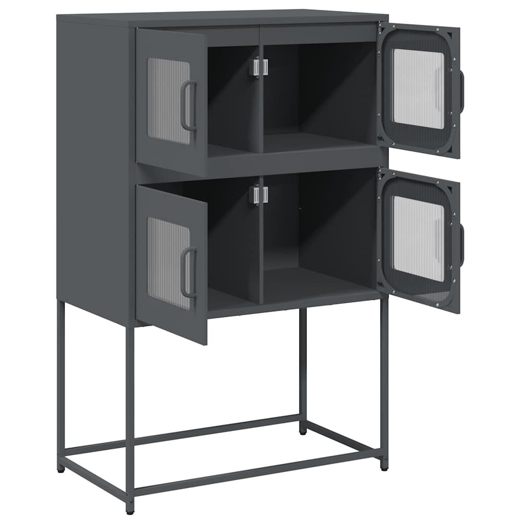 Highboard Ανθρακί 68x39x107 cm Χάλυβας - Pakobazaar