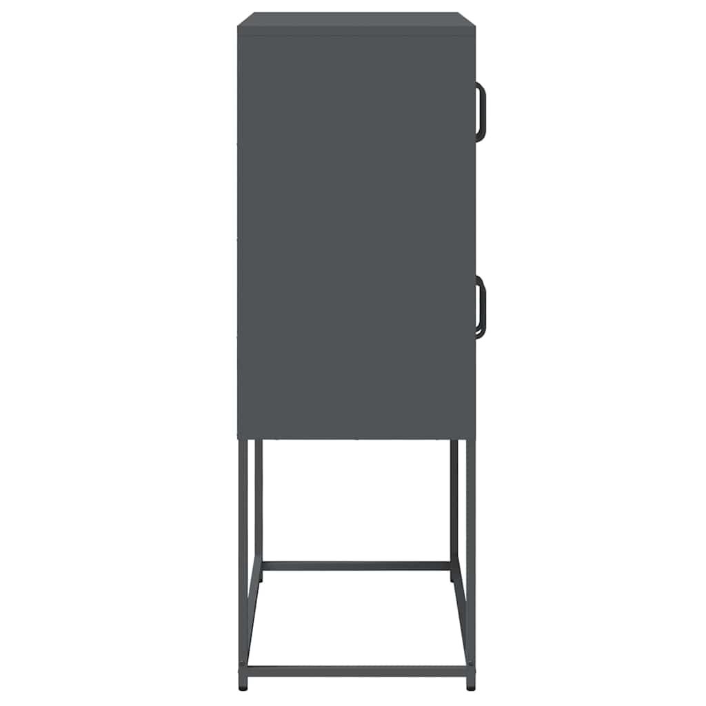 Highboard Ανθρακί 68x39x107 cm Χάλυβας - Pakobazaar