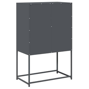 Highboard Ανθρακί 68x39x107 cm Χάλυβας - Pakobazaar