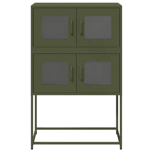 Highboard Ελαιοπράσινο 68x39x107 cm Ατσάλι
