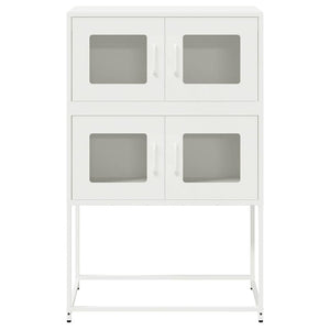 Highboard Λευκό 68x39x107 cm Ατσάλι