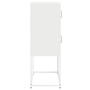 Highboard Λευκό 68x39x107 cm Ατσάλι