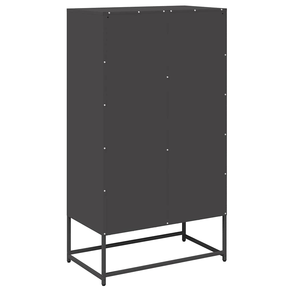 Highboard Μαύρο 68x39x123 cm Χάλυβας