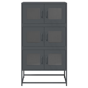 Highboard Ανθρακί 68x39x123 cm Χάλυβας