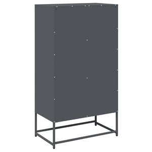 Highboard Ανθρακί 68x39x123 cm Χάλυβας