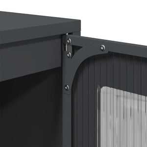 Highboard Ανθρακί 68x39x123 cm Χάλυβας