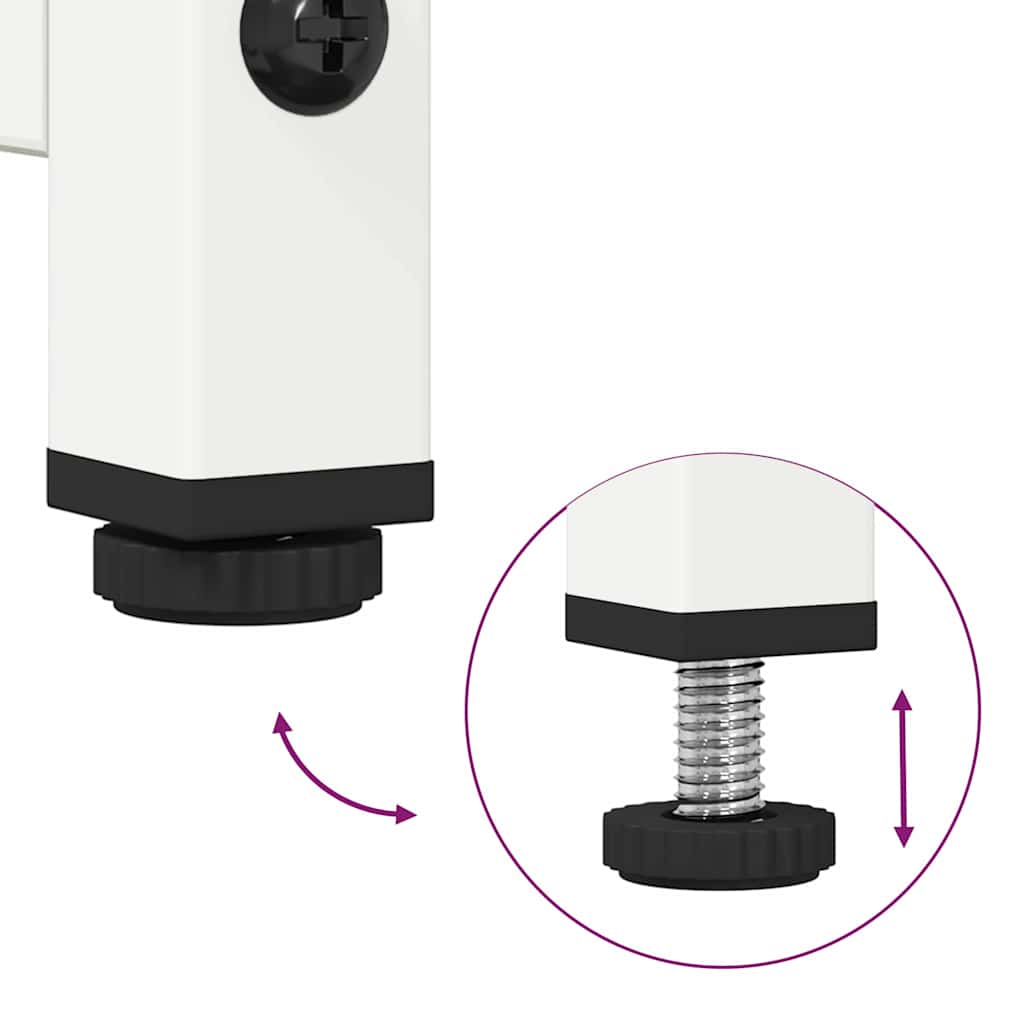 Highboard Λευκό 68x39x123 cm Ατσάλι - Pakobazaar