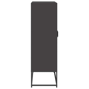Highboard Μαύρο 68x39x123 cm Χάλυβας - Pakobazaar