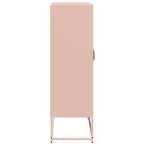 Highboard Ροζ 68x39x123 cm Ατσάλι - Pakobazaar