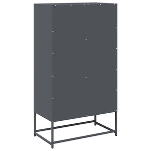 Highboard Ανθρακί 68x39x123 cm Χάλυβας