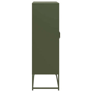 Highboard Ελαιοπράσινο 68x39x123 cm Ατσάλι