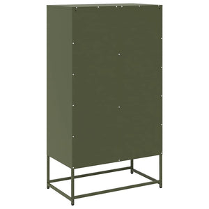 Highboard Ελαιοπράσινο 68x39x123 cm Ατσάλι