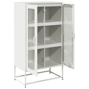 Highboard Λευκό 68x39x123 cm Ατσάλι