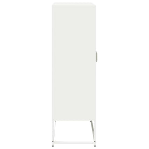 Highboard Λευκό 68x39x123 cm Ατσάλι