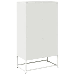 Highboard Λευκό 68x39x123 cm Ατσάλι