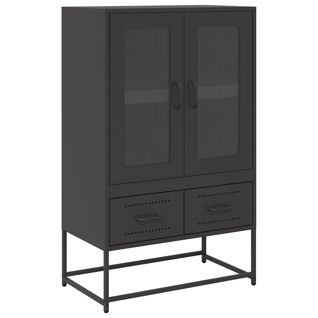 Ντουλάπι Μαύρο 68x39x111,5 εκ. από Χάλυβα - Pakobazaar
