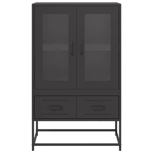 Ντουλάπι Μαύρο 68x39x111,5 εκ. από Χάλυβα - Pakobazaar