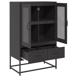 Ντουλάπι Μαύρο 68x39x111,5 εκ. από Χάλυβα - Pakobazaar