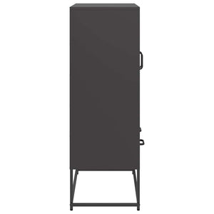 Ντουλάπι Μαύρο 68x39x111,5 εκ. από Χάλυβα - Pakobazaar