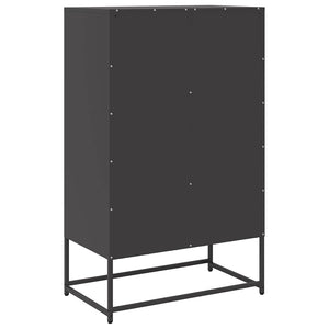 Ντουλάπι Μαύρο 68x39x111,5 εκ. από Χάλυβα - Pakobazaar