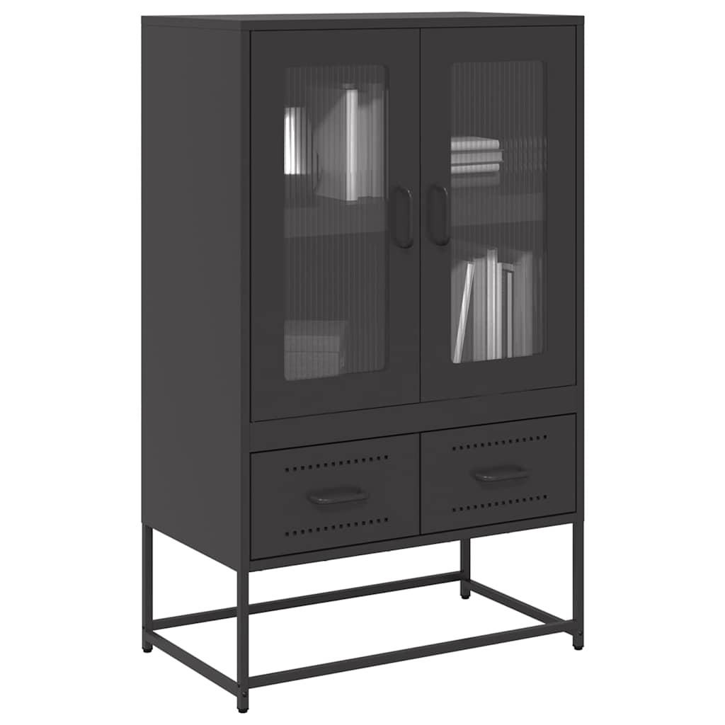 Ντουλάπι Μαύρο 68x39x111,5 εκ. από Χάλυβα - Pakobazaar