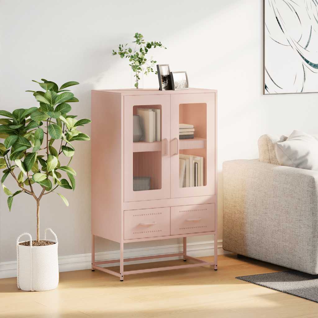 Ντουλάπα Ροζ 68 x 39 x 111,5 εκ. από Χάλυβα - Pakobazaar