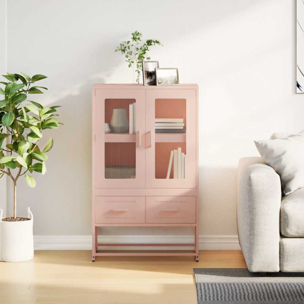 Ντουλάπα Ροζ 68 x 39 x 111,5 εκ. από Χάλυβα - Pakobazaar