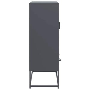 Ντουλάπι Ανθρακί 68x39x111,5 εκ. από Χάλυβα
