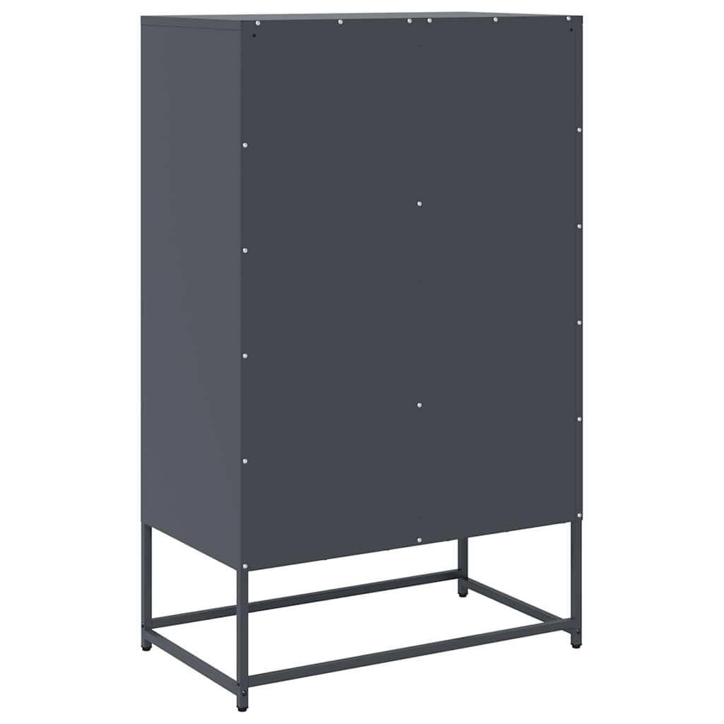 Ντουλάπι Ανθρακί 68x39x111,5 εκ. από Χάλυβα