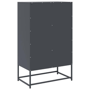 Ντουλάπι Ανθρακί 68x39x111,5 εκ. από Χάλυβα