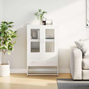 Ντουλάπι Λευκό 68x39x111,5 εκ. από Χάλυβα - Pakobazaar